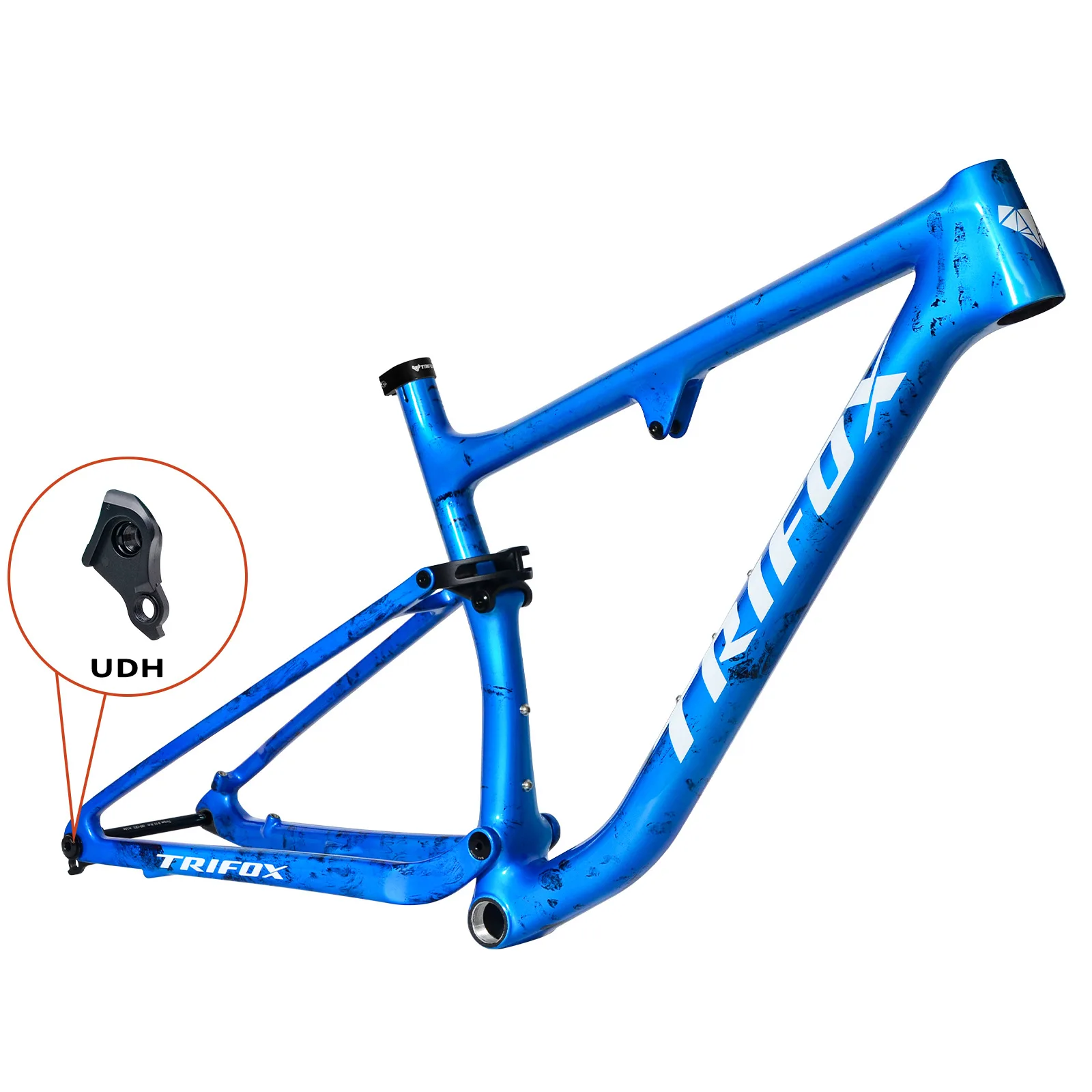 TRIFOX soft tail mountain bike frame 29 inch tire BOOST barrel axle frame 148MM downhill UDH hook claw