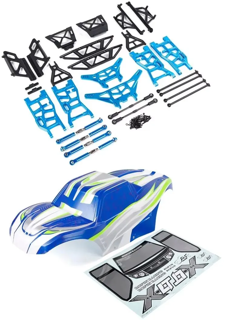 CNC-gefreesde chassisverbrede aanpassingsset voor ophangingslichaam voor 1/5 ROFUN LT LOSI 5IVE-T