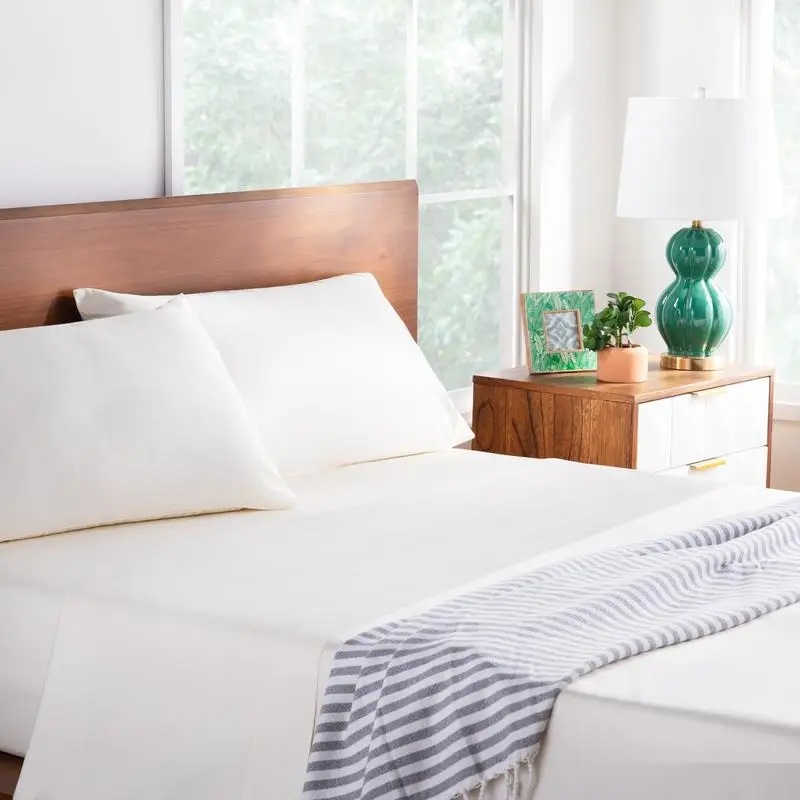 

Queen Ivory 600TC Cotton Blend Pillowcase Set