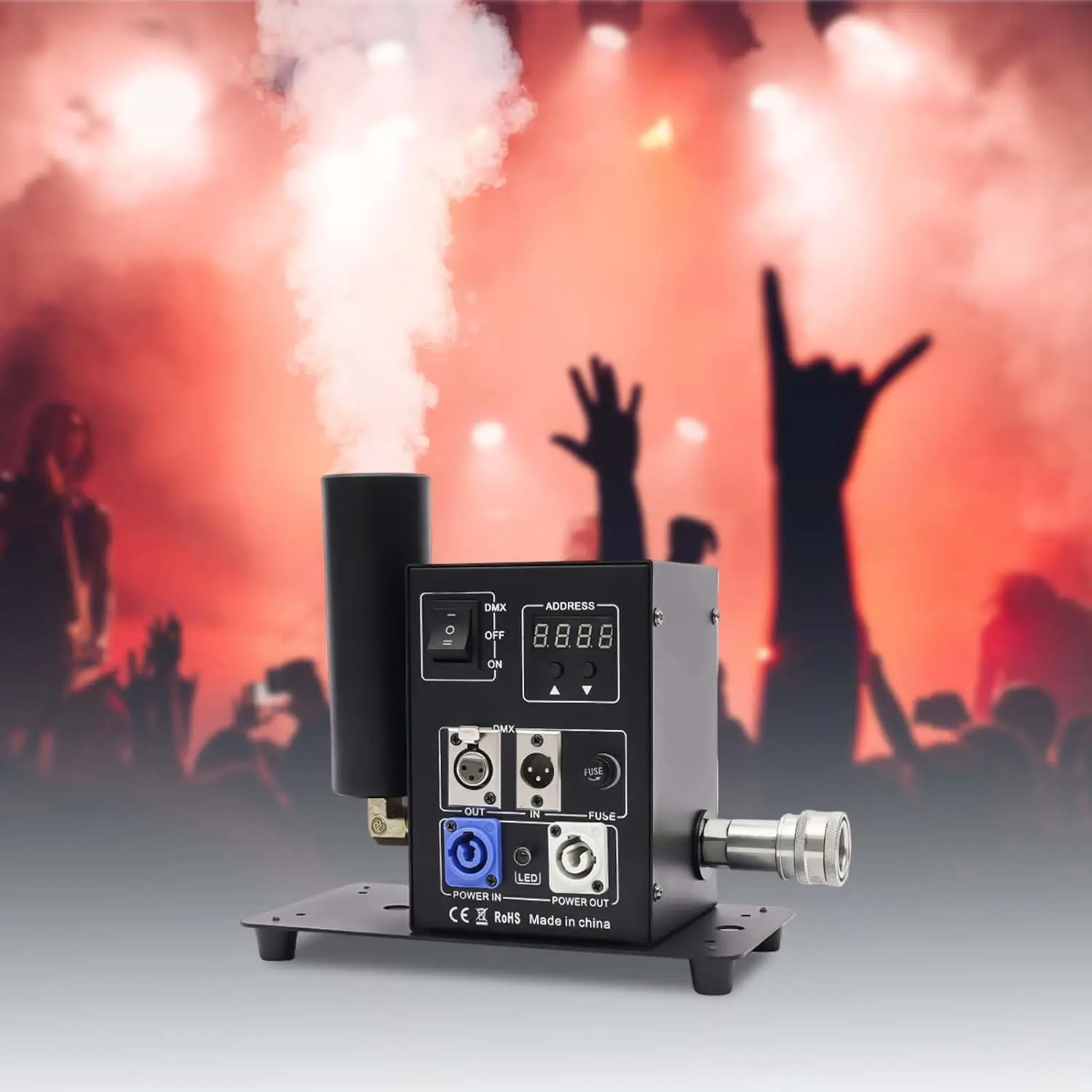 CO2 Jet Machine Fog Smoke Digital Gas  Concert Device Club Special Stage Effect Single Tube DMX512 Smoke CO2 Jet Fog Machine