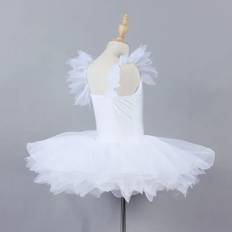 

Girls Women Ballet Dress Fly Sleeve Tutu Fluffy Dresses Gauze Skirt Ballerina Costume Performance Stage Princess Dancewear