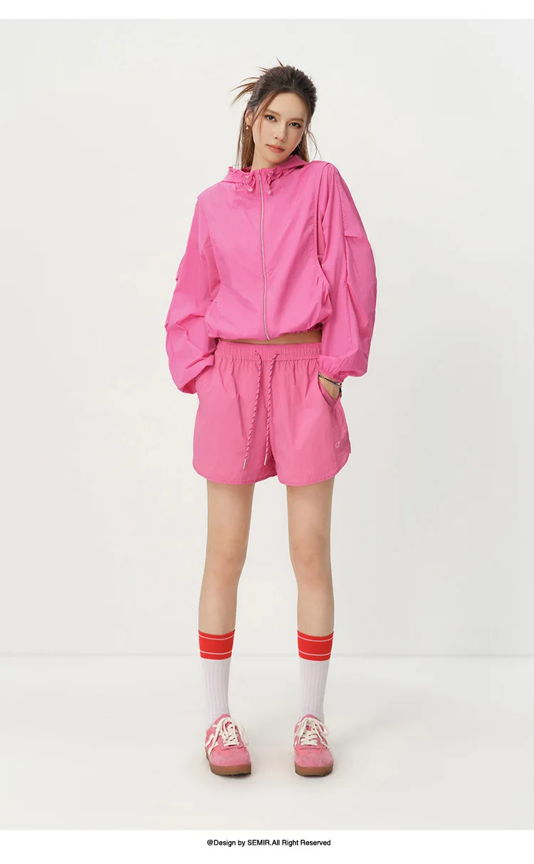 Semir Damen-Hose, lässig, kühles Tragegefühl, Farbblock-Design, locker, feuchtigkeitsableitend, schnelltrocknend, Sommer 2026, Outdoor-Sport-Stil, Top – Detail 7