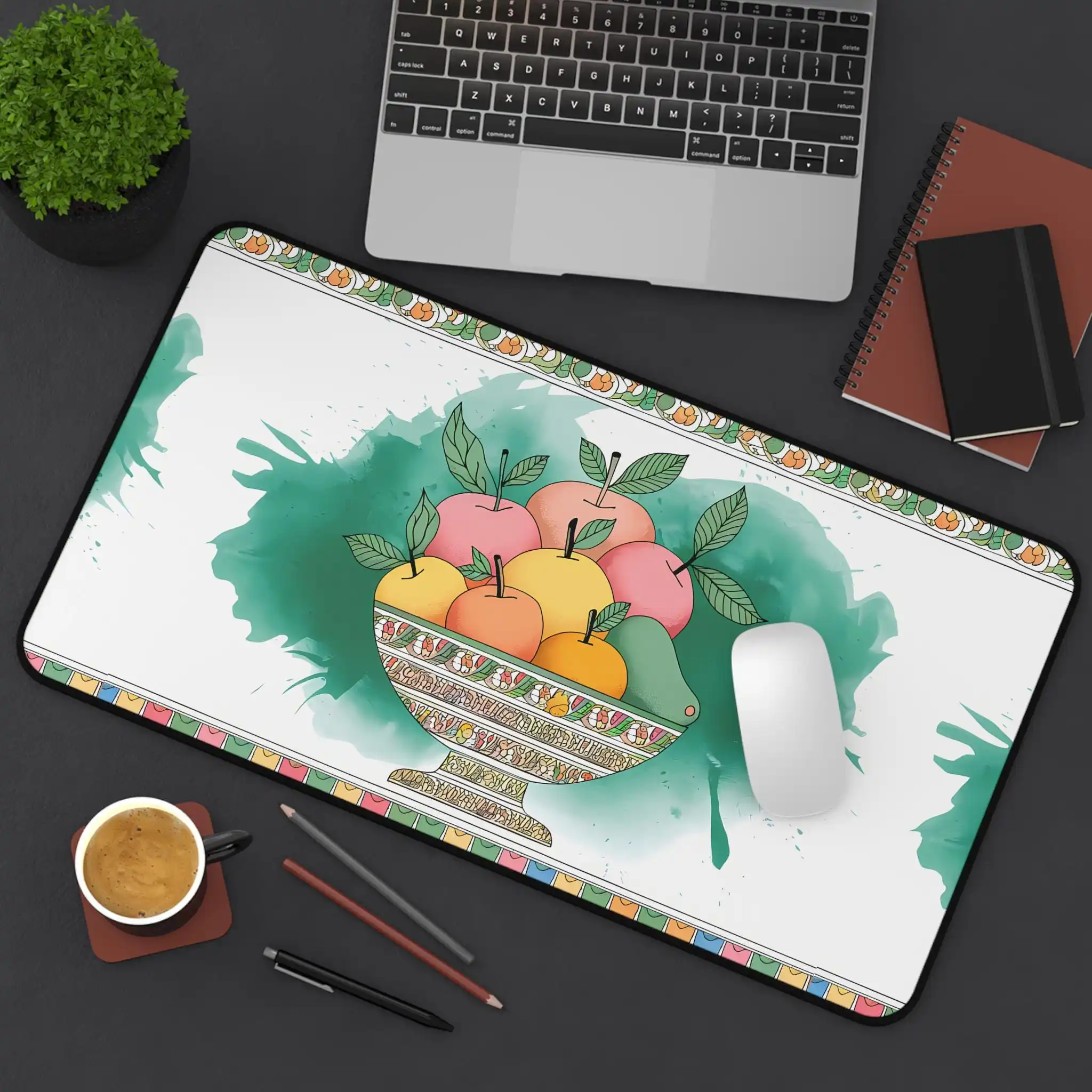 Fruit Bowl Mouse Pad, Non-slip and Waterproof Mouse Pad, Office Gaming Desk Decoration Mat, The Perfect Gift for Friends.