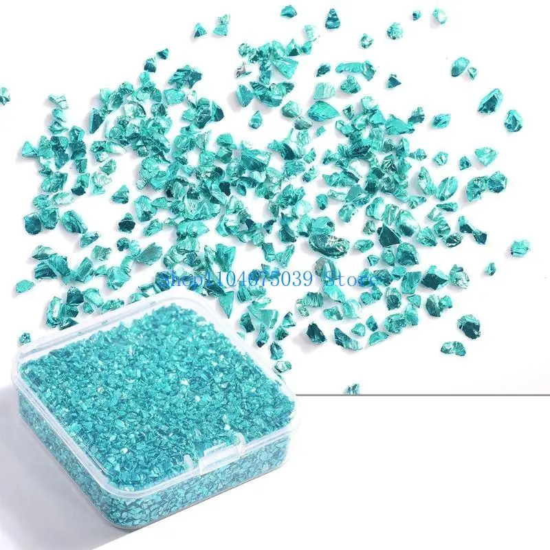 5asd 80g/Box Broken Glass Sequins Suitable for Nail Art Decoration Resin Mold