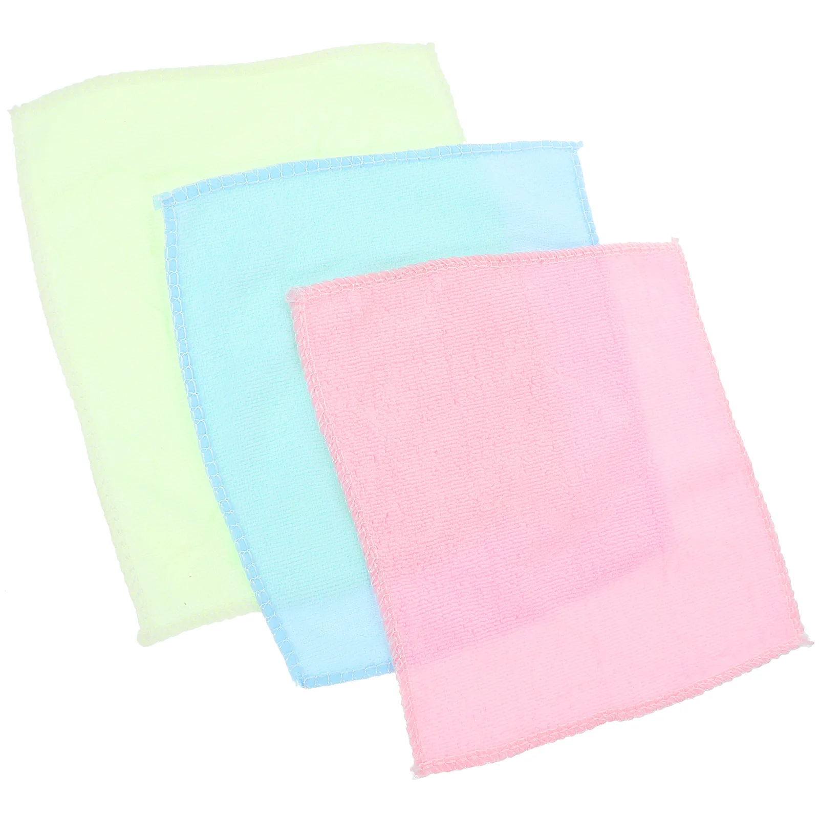 10Pcs Fiber Towels Highly Absorbent Fade-Resistant Wash-Resistant Hand Face Towels Eco-Friendly Comfortable 20x20cm Assorted