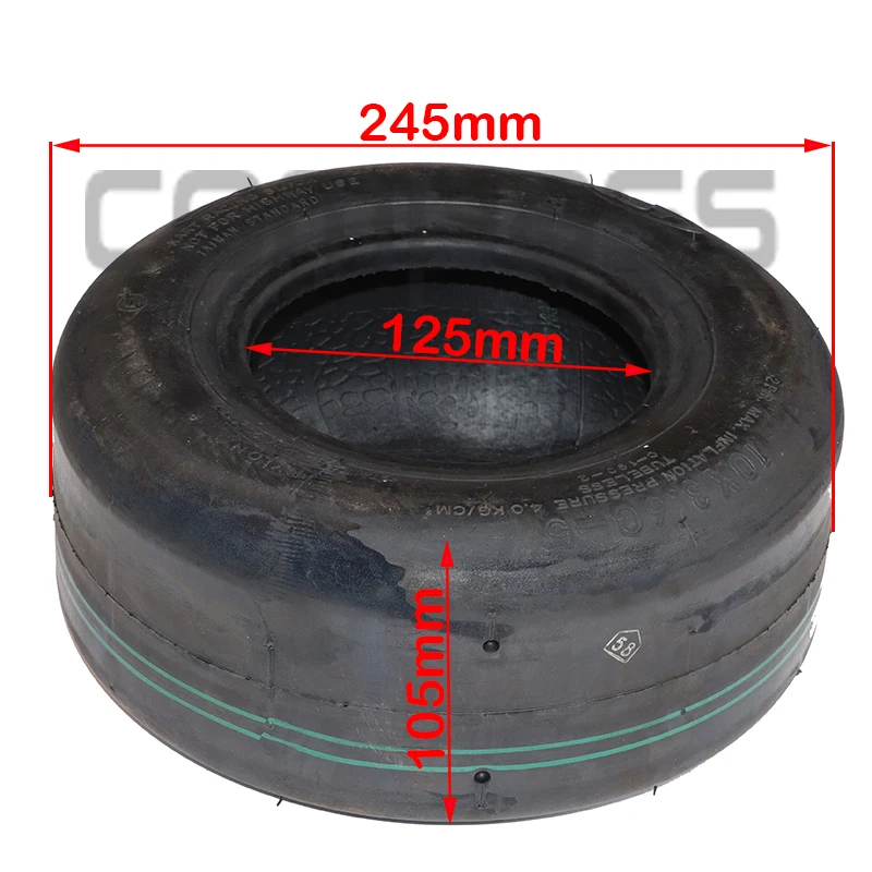 10x3.60-5 Tubeless Tire Go Kart Drift Tyre CST Smooth Racing Kart Racing Tires Accessories