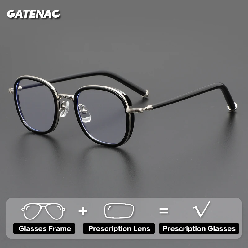 

Gatenac High Quality Prescription Glasses Men Photochromic Anti Blue Light Reading Glasses Women Progressive Eyewear