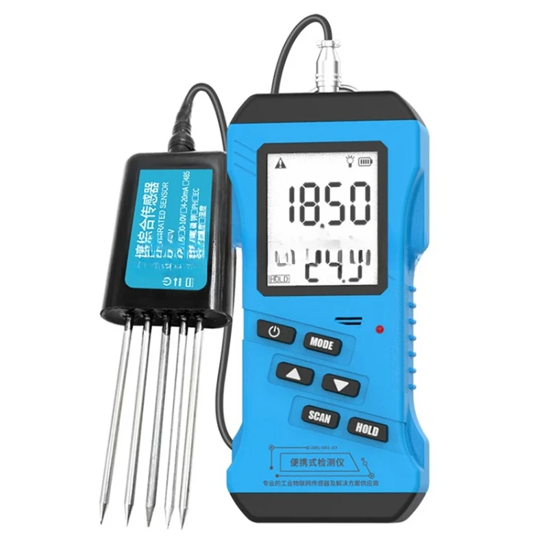 7 in 1 Rapid Soil tester Meter Nitrogen Phosphorus Potassium N P K pH Humidity Moisture Nutrient Conductivity Tester EC Meter