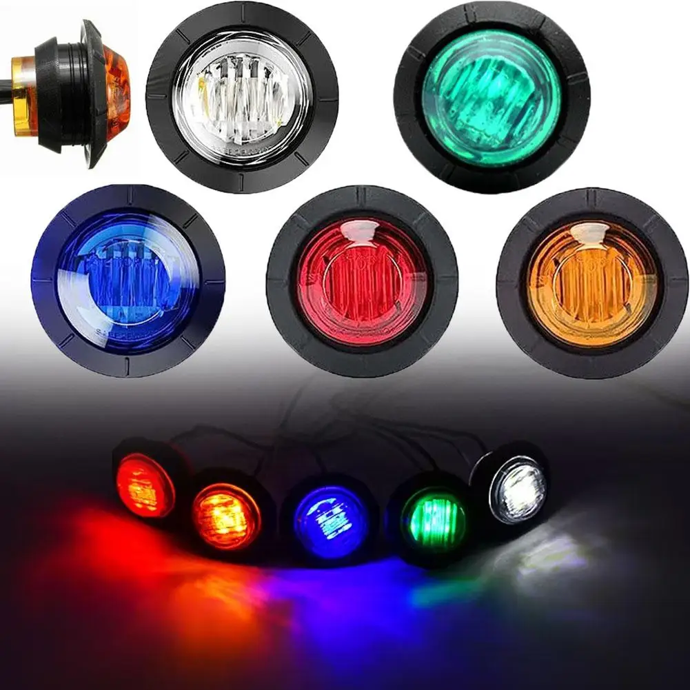 10 قطعة 12 فولت/24 فولت LED أضواء العلامات الجانبية التخليص الجبهة الخلفية مؤشرات ضوء لشاحنة سيارة حافلة مقطورة فان قارب الضوء الخلفي S8G2