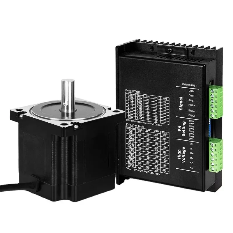 Hybrid DM860H  Router Controller Kit 4.5Nm Torque 4 Axis Nema 34 Stepper Stepping Motor 86*86*80mm  Motor