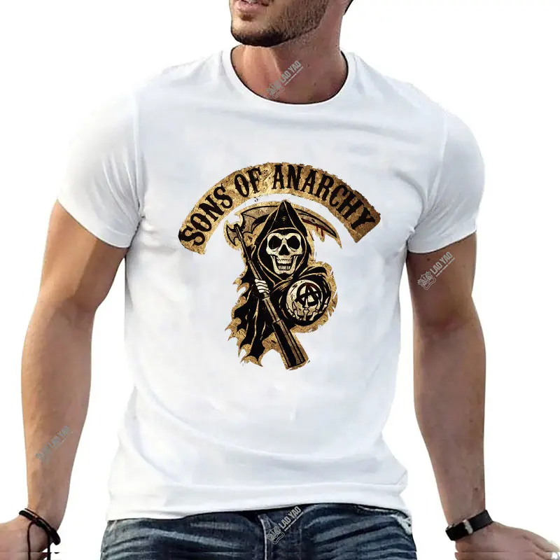 New Son with Arthritis Ibuprofen Chapter Old Biker Motorcycle on Back Men TShirt Vintage Funny Design Printed Modal T-shirt Tops