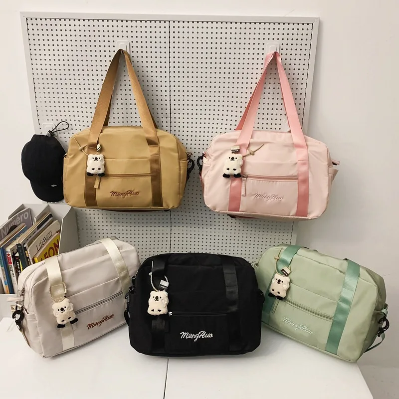 Japanse Eenvoudige Nylon Crossbody Tas Voor Vrouwen Mode Trend Grote Capaciteit Schoudertas Vrouwen Reishandtassen