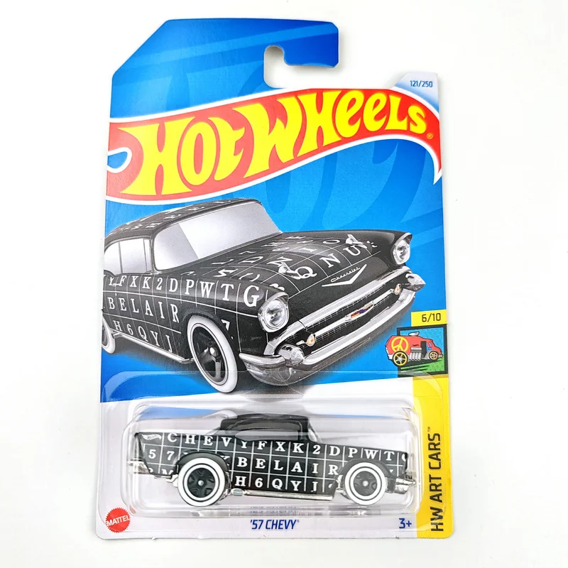 2024-121 Hot Wheels Cars 57 CHEVY 1/64 Metal Die-cast Model Collection Toy Vehicles