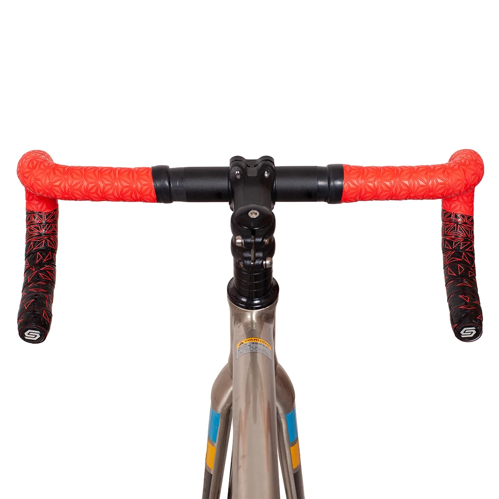 1 Paar Neues Fahrradlenkerband Zweifarbiges Rennrad-Lenkerband mit Chrysanthemenmuster EVA+PU Weiches Anti-Vibrations-Lenkerband Langlebiges Lenkerband – Detail 11