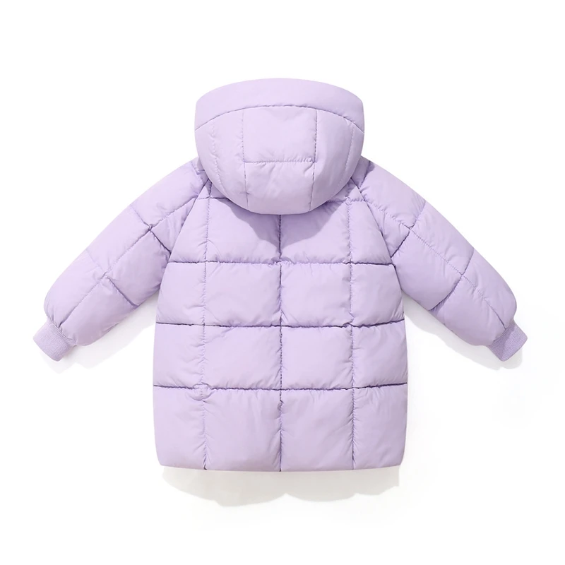 2-7 anni Bambini Ragazzi Ragazze Outdoor Giù Cappotto invernale caldo Tinta unita Parka Abbigliamento sportivo per escursionismo Arrampicata