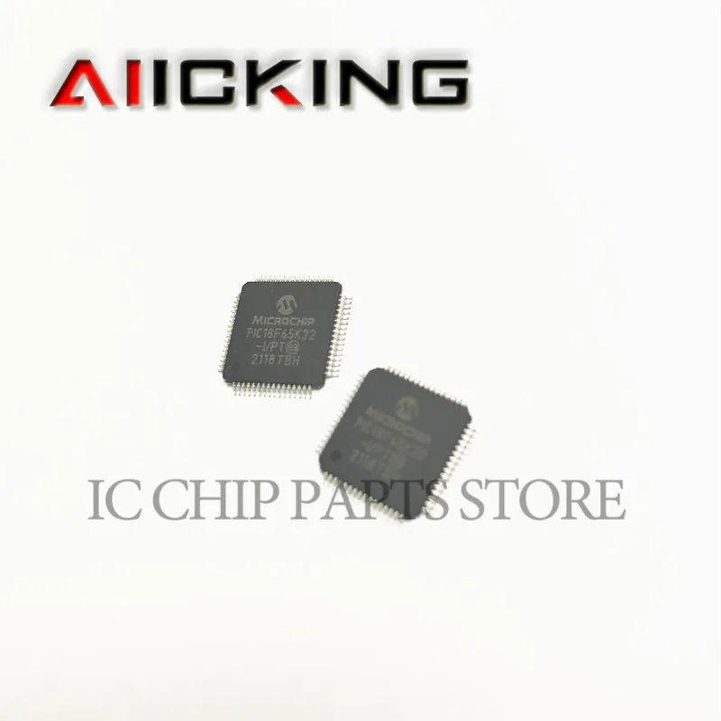 PIC18F65K22-I/PT 10 قطعة PIC18F65K22-I/PT PIC18F65K22 الموافقة المسبقة عن علم IC MCU رقاقة TQFP-64 الأصلي في الأوراق المالية