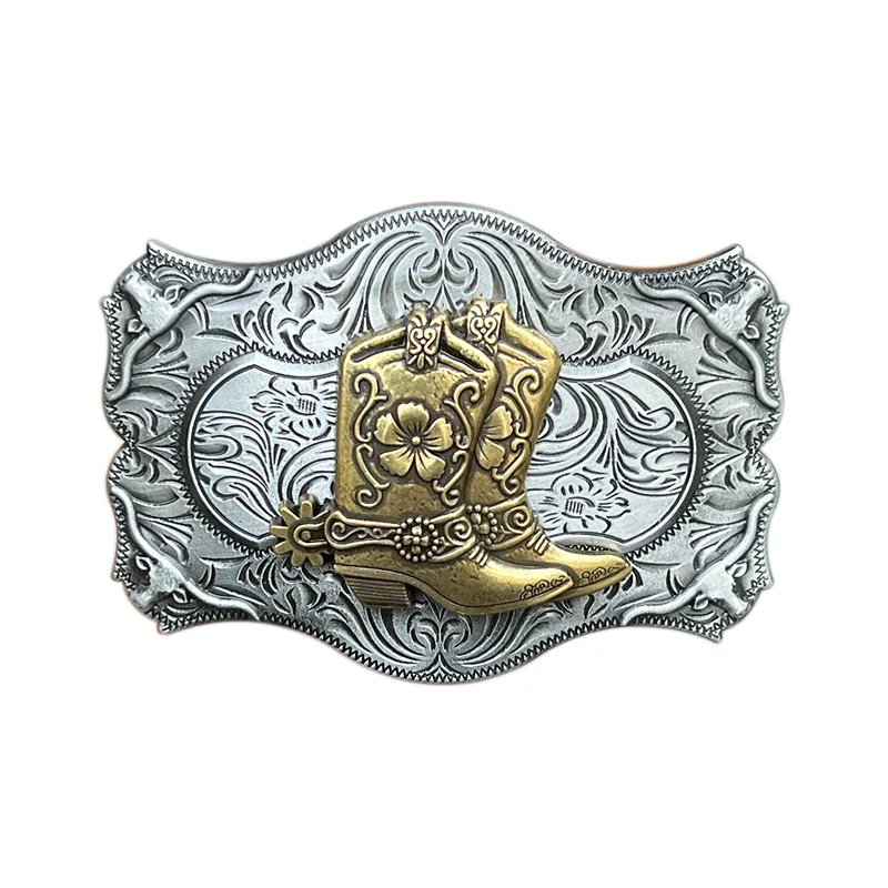 Gold Boots Riding boot belt buckle Western style