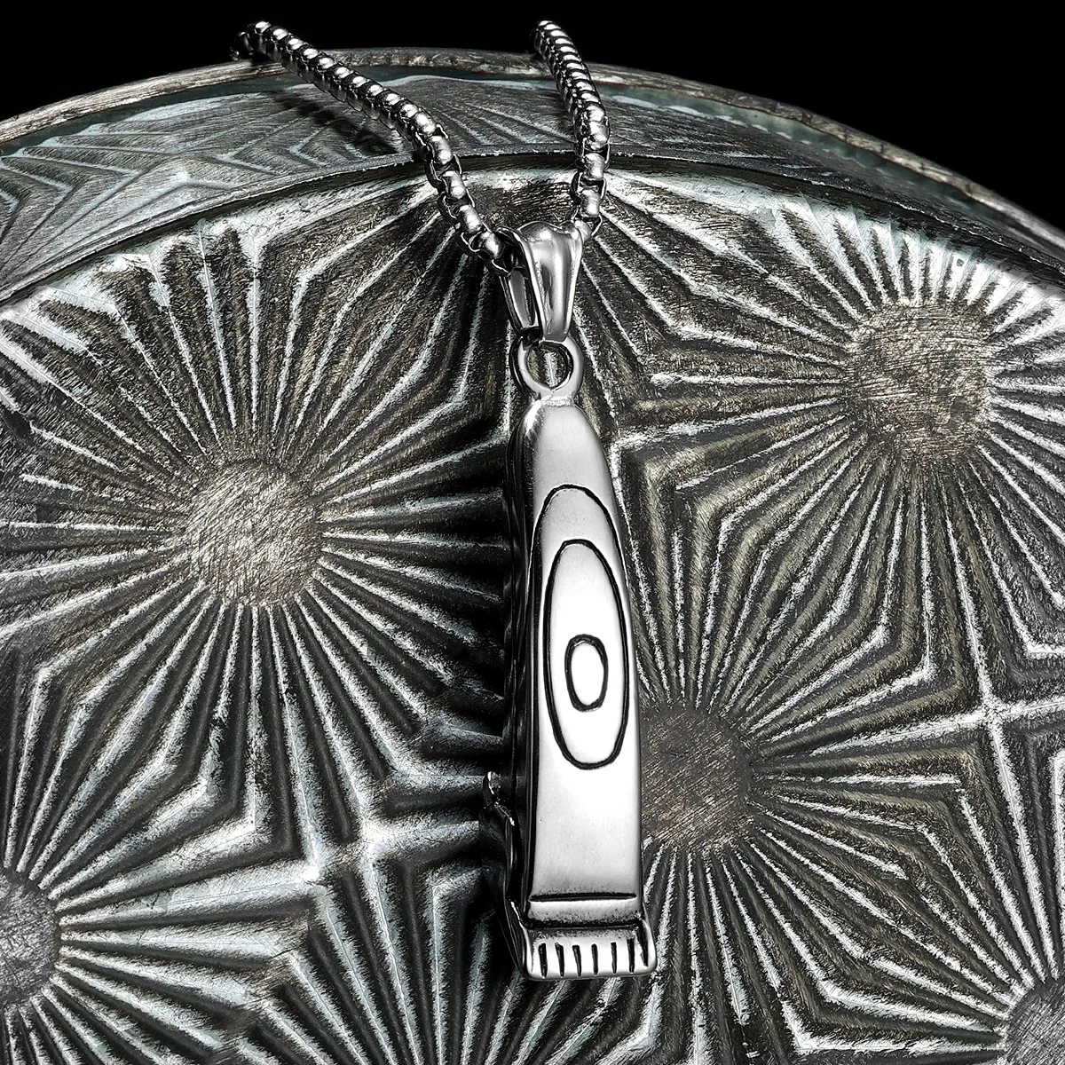 

Barber Electric Shaver Stainless Steel Jewelry Men Necklaces With Pendant For Male Women Punk HipHop Accessories Gifts Wholesale