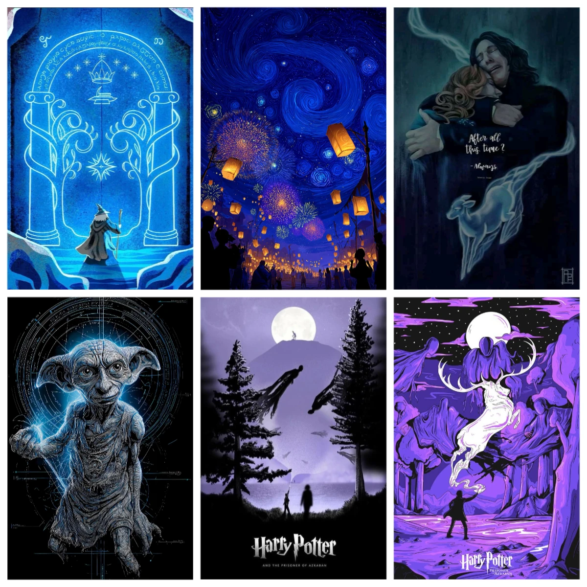 DIY sin marco pintura al óleo Digital Harry Potter Fan ficción decoración del hogar pintura pared dormitorio decoración de la habitación regalo