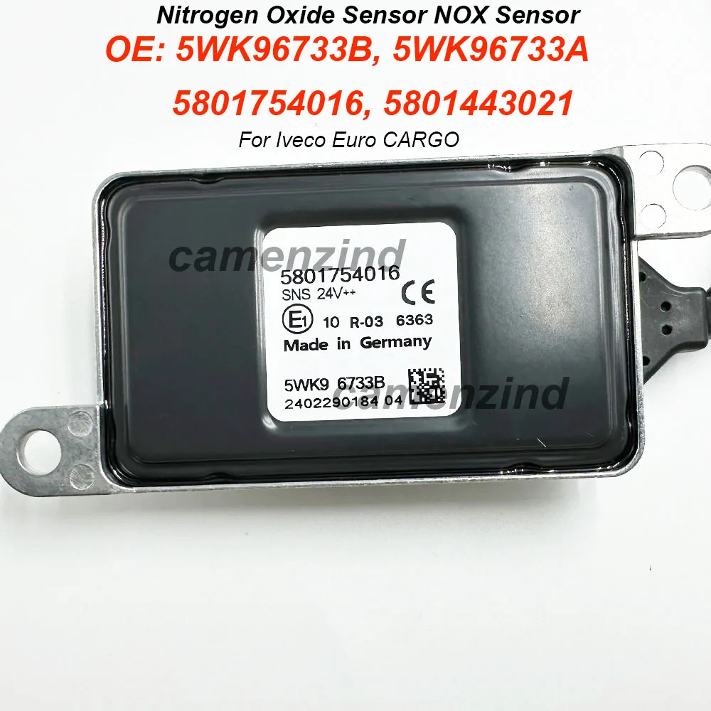 

5WK96733B 5WK96733A 5801754016 5801754014 5801443021 5801627702 41271167 For IVECO Trucks Nitrogen Oxide Nox Sensor 24V