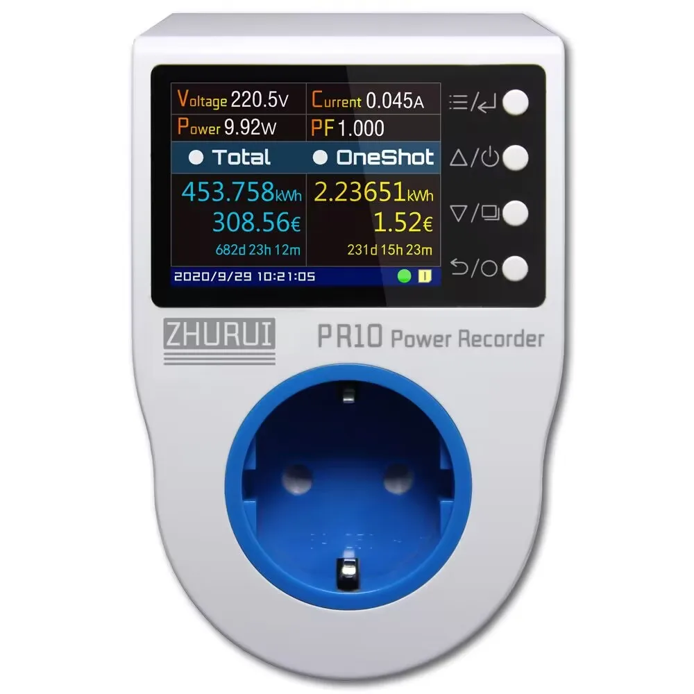 Tomada 16a Potência Watt Energia Medidor de Eletricidade Russo Alemão Espanhol Coreano Pr10-c c f
