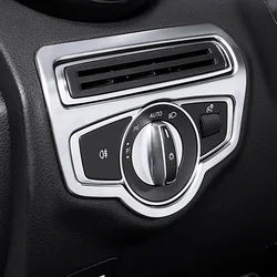 Suitable for Mercedes-Benz W205 C-Class C200 X253 GLC300 interior modification headlight switch trim