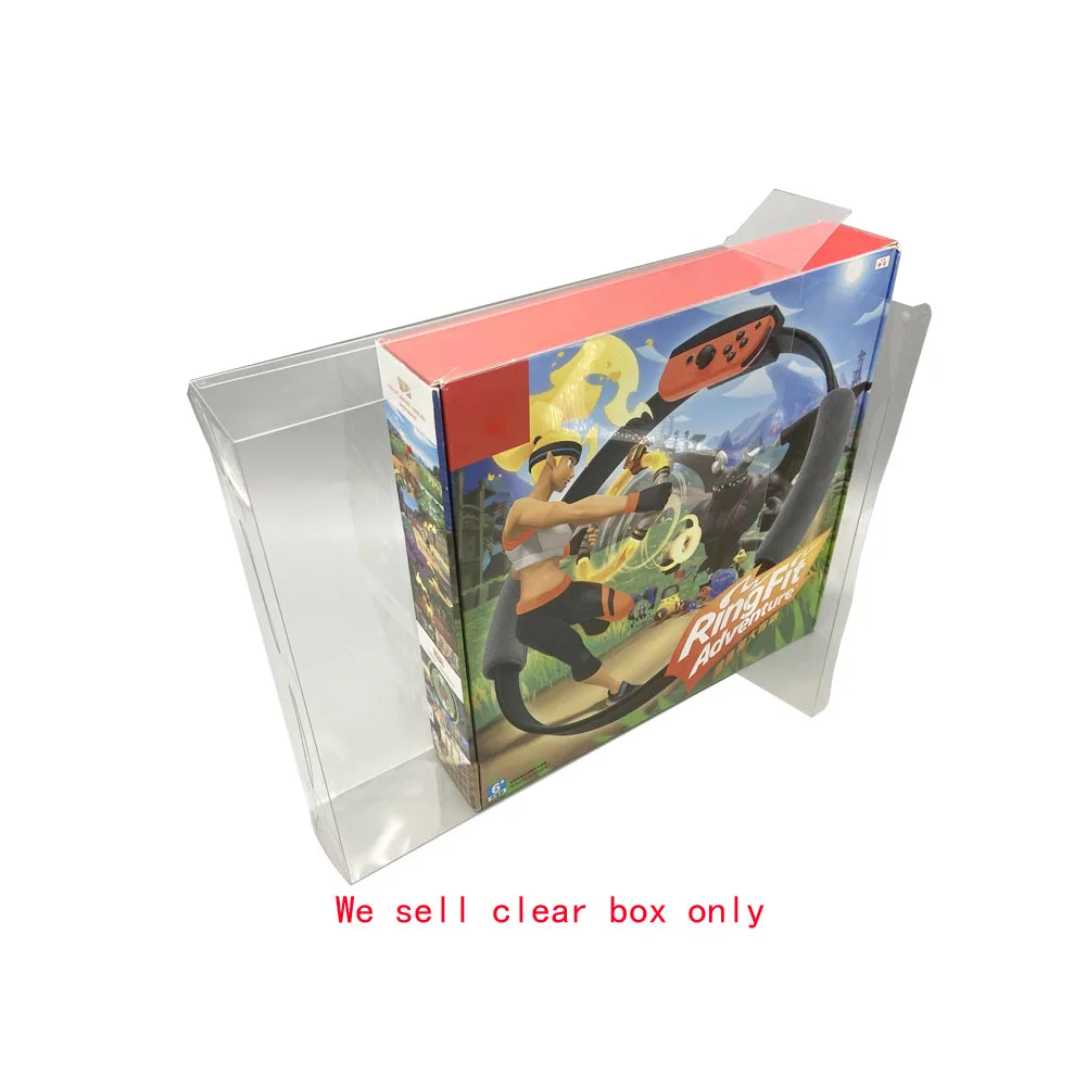 Transparent clear PET cover For SWITCH NS Ring Fit Adventure  game protection box  collection  storage display protective box