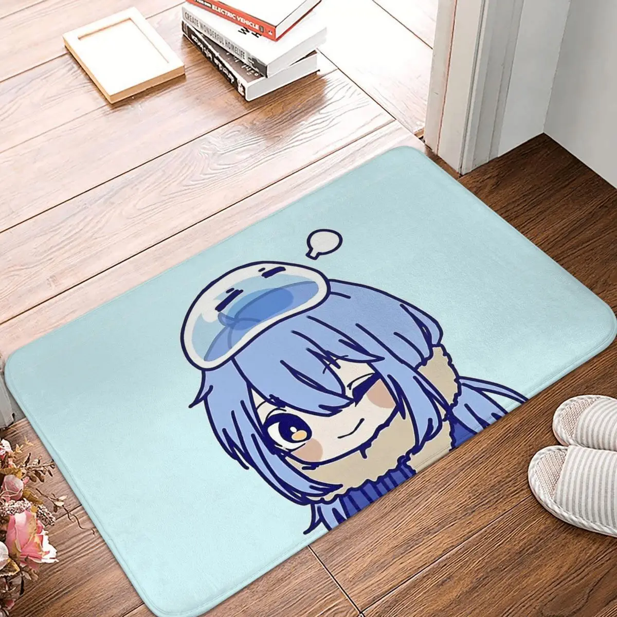 That Time I Got Reincarnated as a Slime Anime Kitchen Carpet Rimuru Waifu Chibi Flannel Mat Welcome Doormat Home Decor Rug