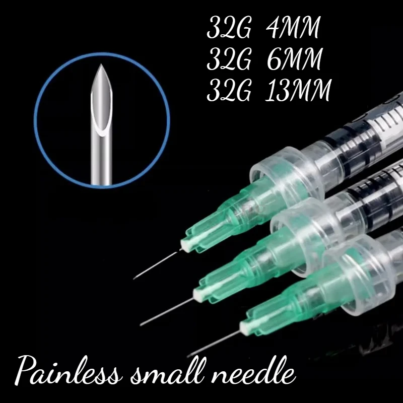 

50 шт. 32G 4 мм 6 мм 13 мм безболезненные маленькие иглы-ирригаторы для век, запчасти для стоматологических шприцев