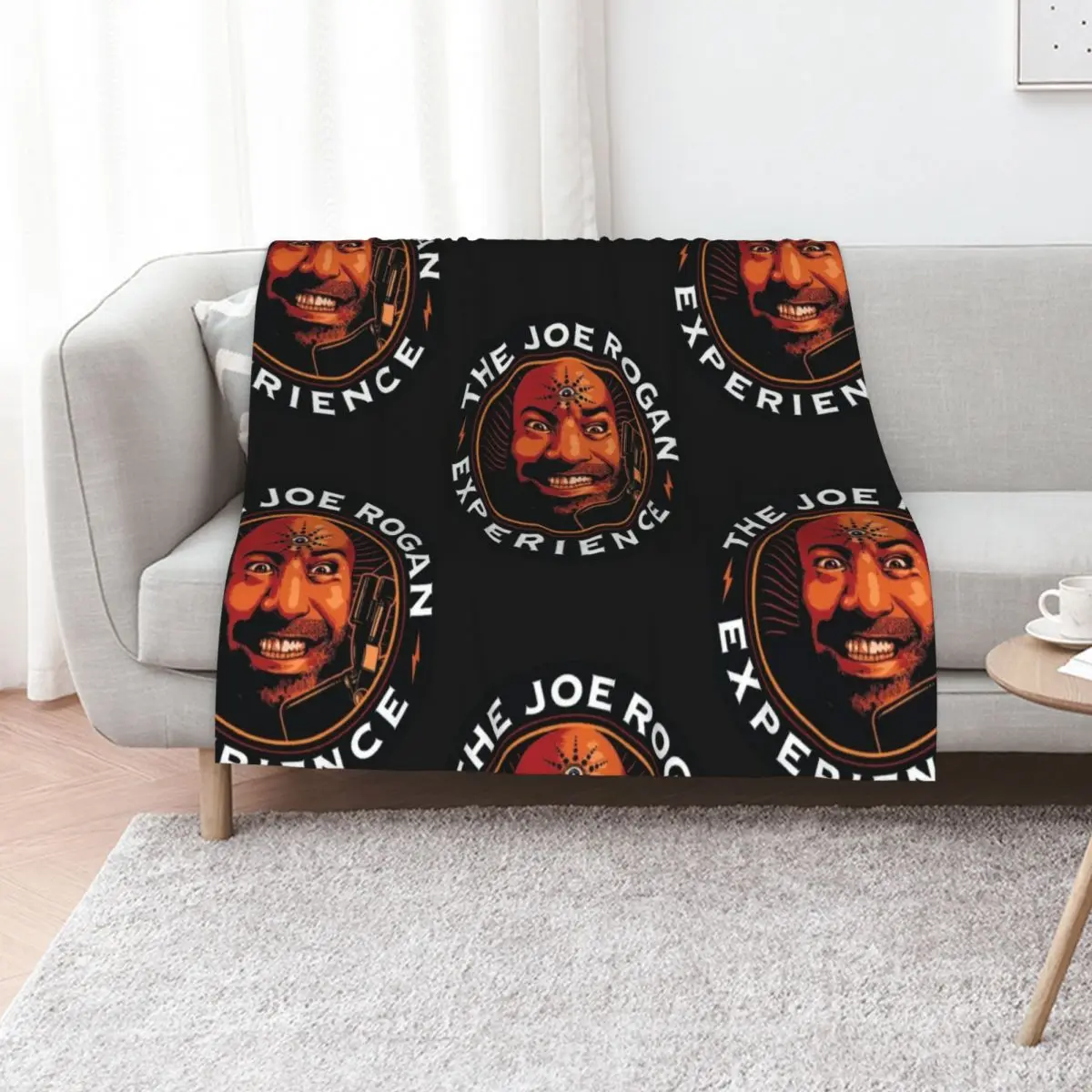 JRE Joe Rogan Experience Podcast Logo Classic Throw Blanket Sofas Furry Blankets For Sofas Soft Big Blankets