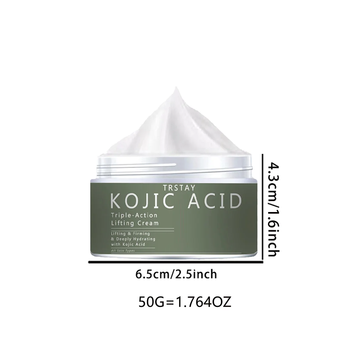 كريم TRSTAY حمض الكوجيك ثلاثي التأثير لتعزيز الوجه وترطيب عميق لجميع أنواع البشرة #6