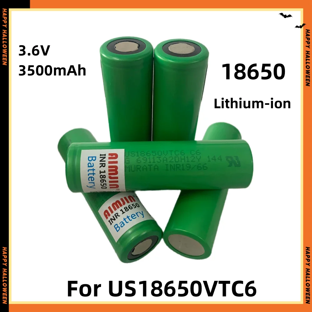 VTC6 3.7V 3500mAh Li-ion Battery 18650 30A Discharge for 18650VTC6 Toy Flashlight electrical tools