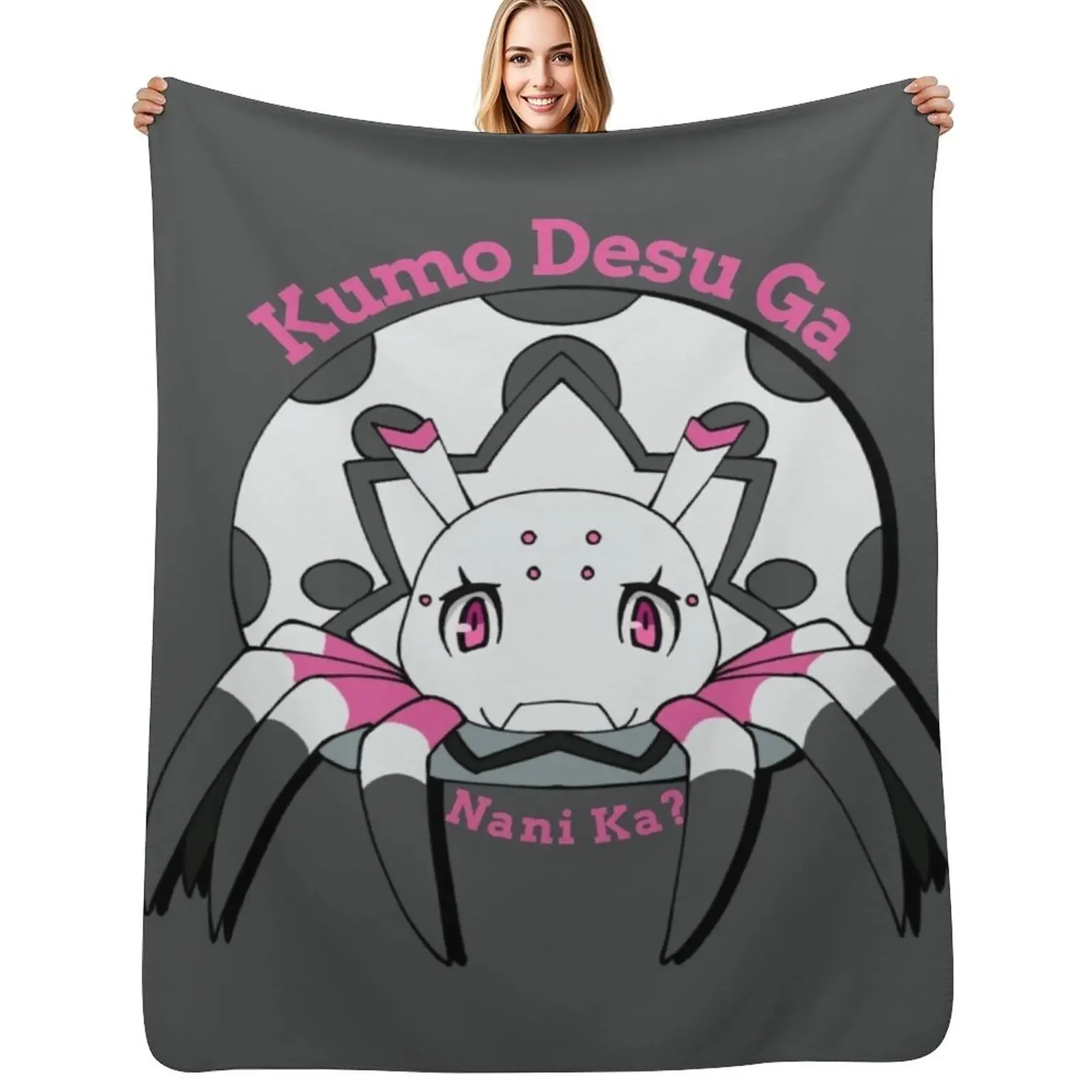 

Kumo Desu Ga, Nani Ka (So I'm a Spider So What) Throw Blanket Hair Plaid Thins Blanket