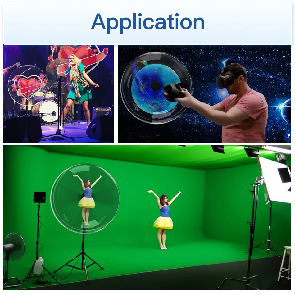 100Cm Holographic Fan Hdmi-Synchronization Computer Interactive Hdmi-Input Projector 3D Hologram Fan