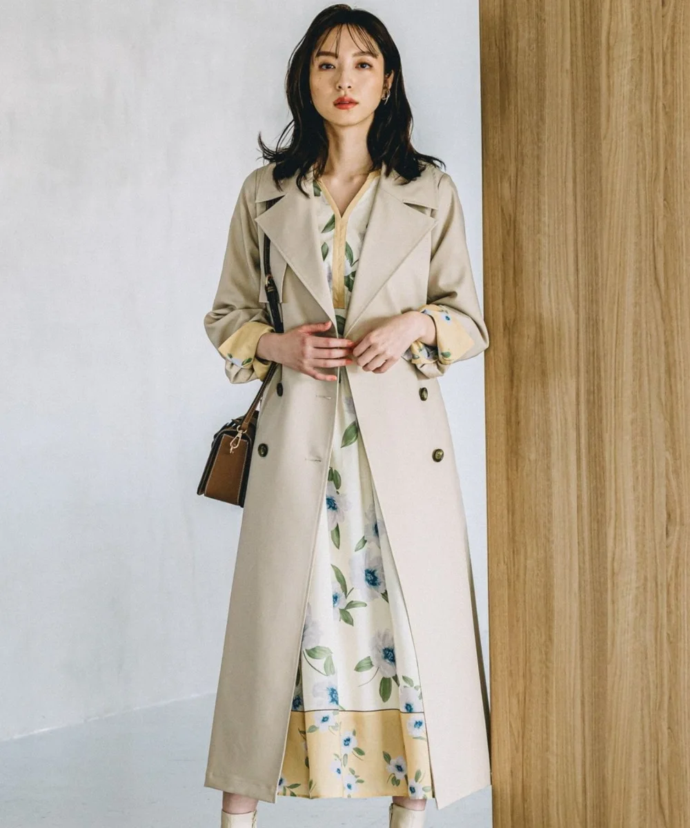 Bluzka 2W+ Bakill Chic, płaszcz, cienka gaza, plisowana, łączona, wiatrówka damska, wiosenna odzież wierzchnia Faion