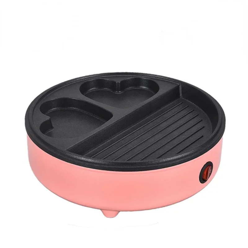 Frying egg artifact non-stick home dormitory breakfast machine flat-bottomed frying pan pancake steak barbecue pancake pot