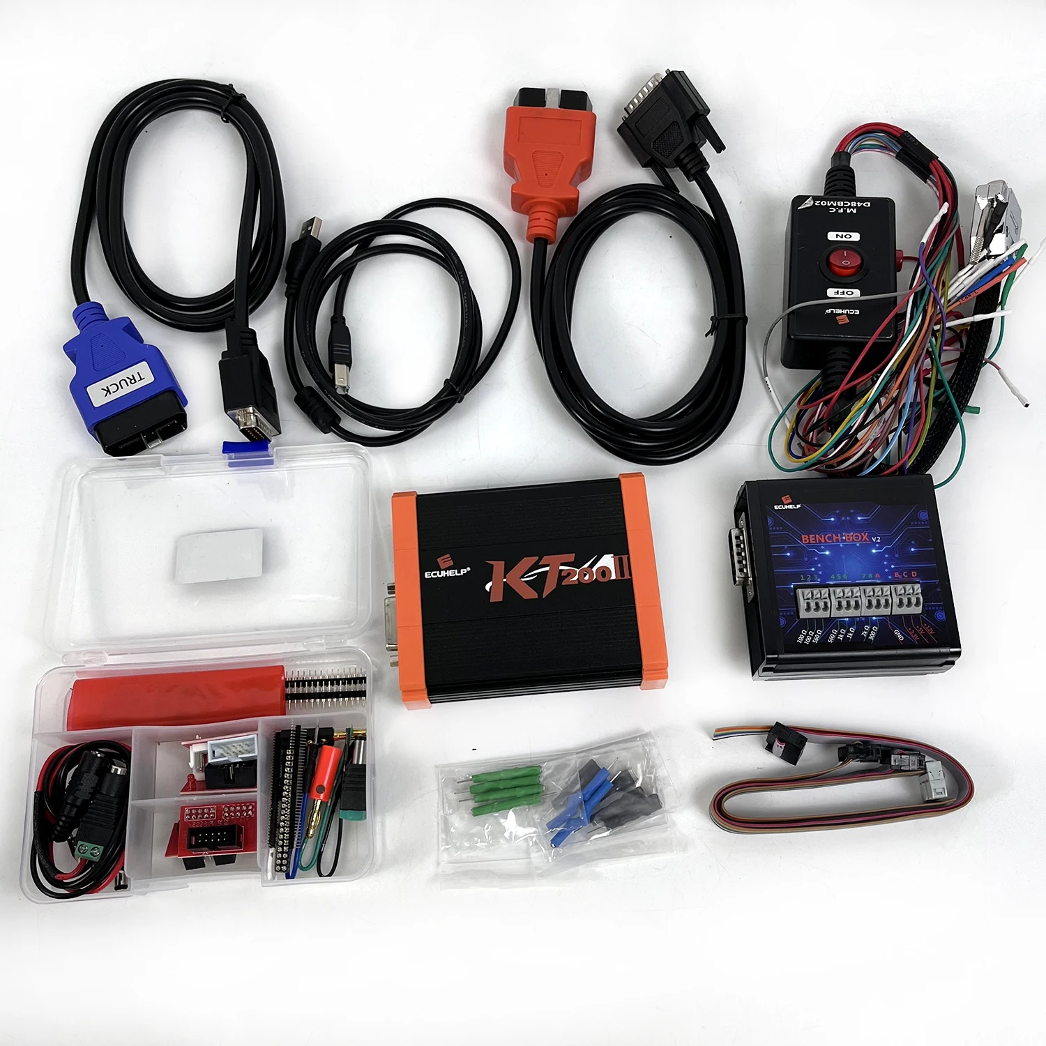 KT200 KT200II offline key dongle Support TCU ECU Maintenance Chip Tuning OBD2 Removal JTAG Multiple Protocols Read for Car Truck