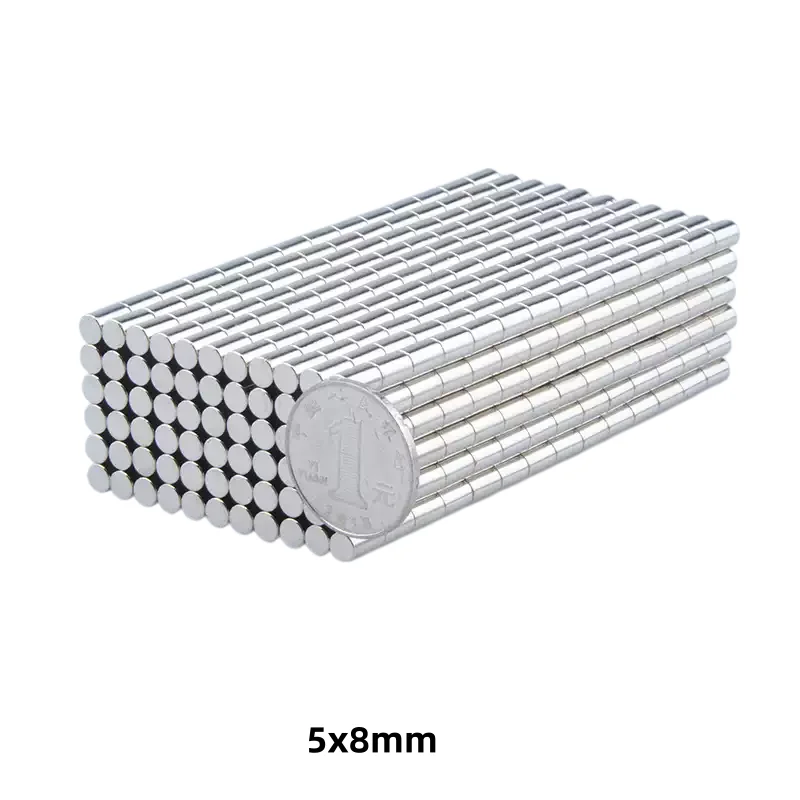 5x8mm  Strong Cylinder Magnet 5mm*8mm Round Magnet 5x8 mm Mini Small Magnet 5*8 mm For Home Refrigerators, Offices DIY