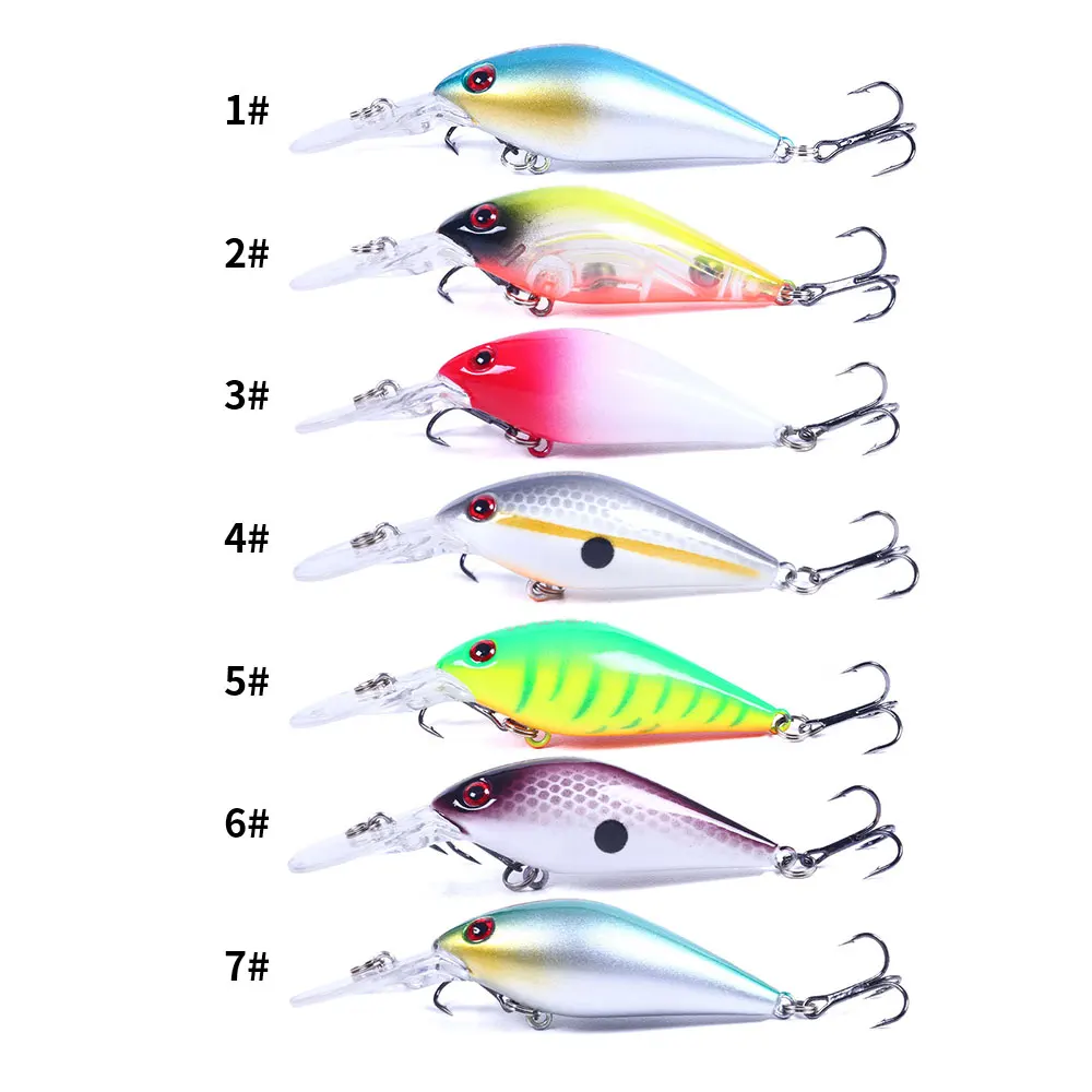 HENGJIA 1pcs Plastic Hard Fishing Lures  Crankbait  8CM  8g Carp Fishing wobblers Artificial Bait Fish Lure Crankbait