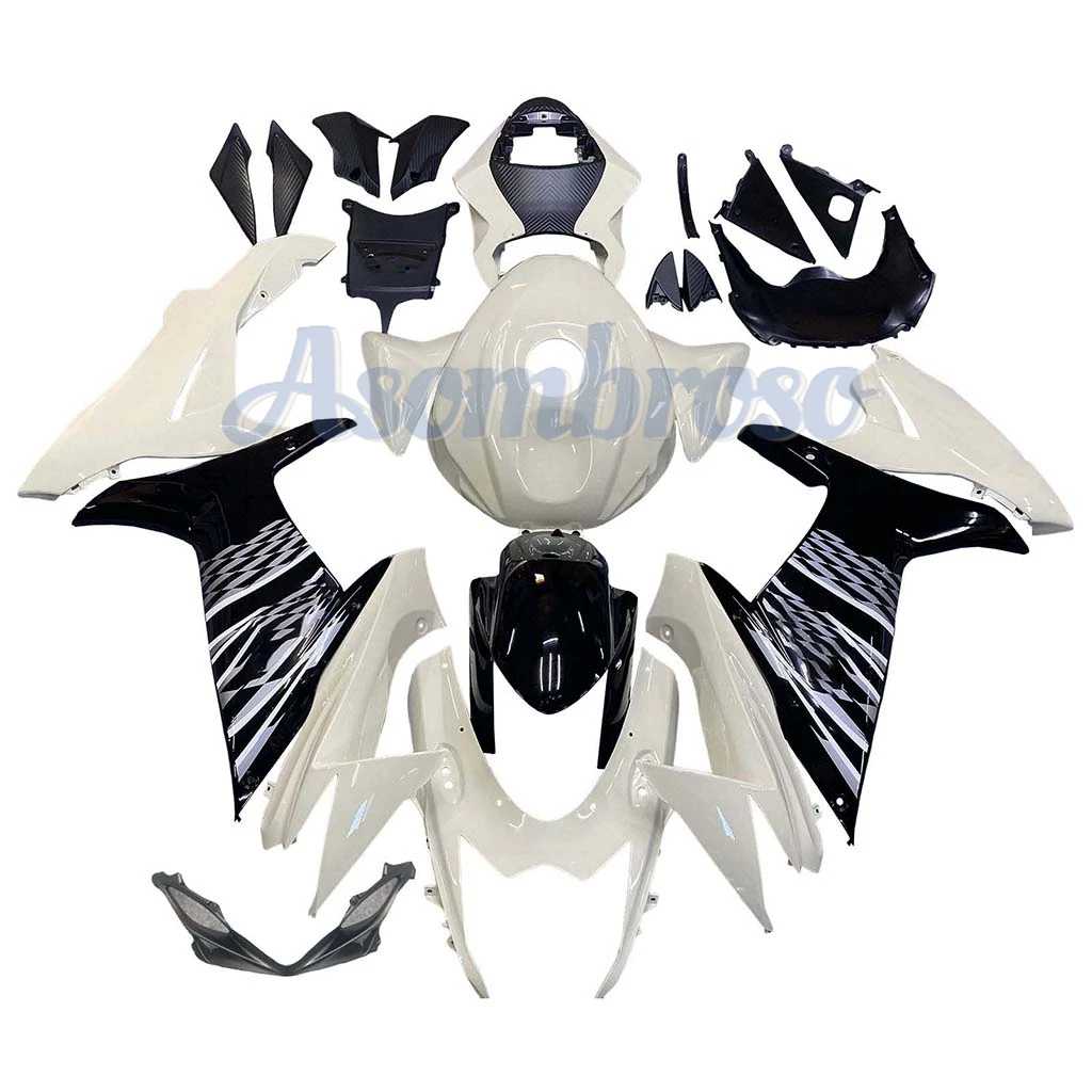 Fairings For Suzuki GSXR600 2011 2024 12 13 14 15 16 17 18 19 20 21 22 2023 gsxr 600 GSXR750 Off White Black Fairing kit