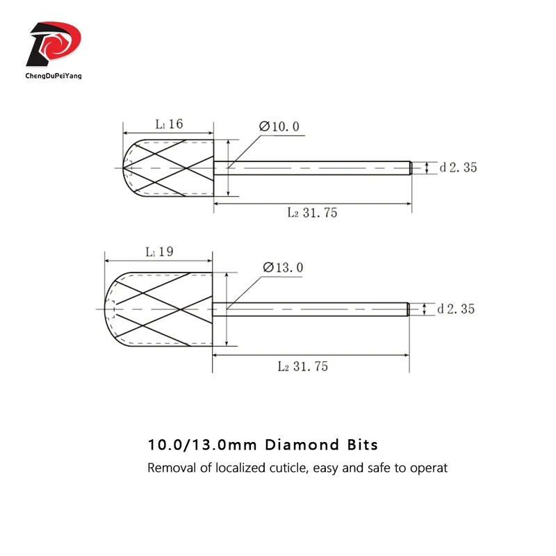 Pedicure Efficient Carbide Nail Drill Bits Remove Foot Calluses