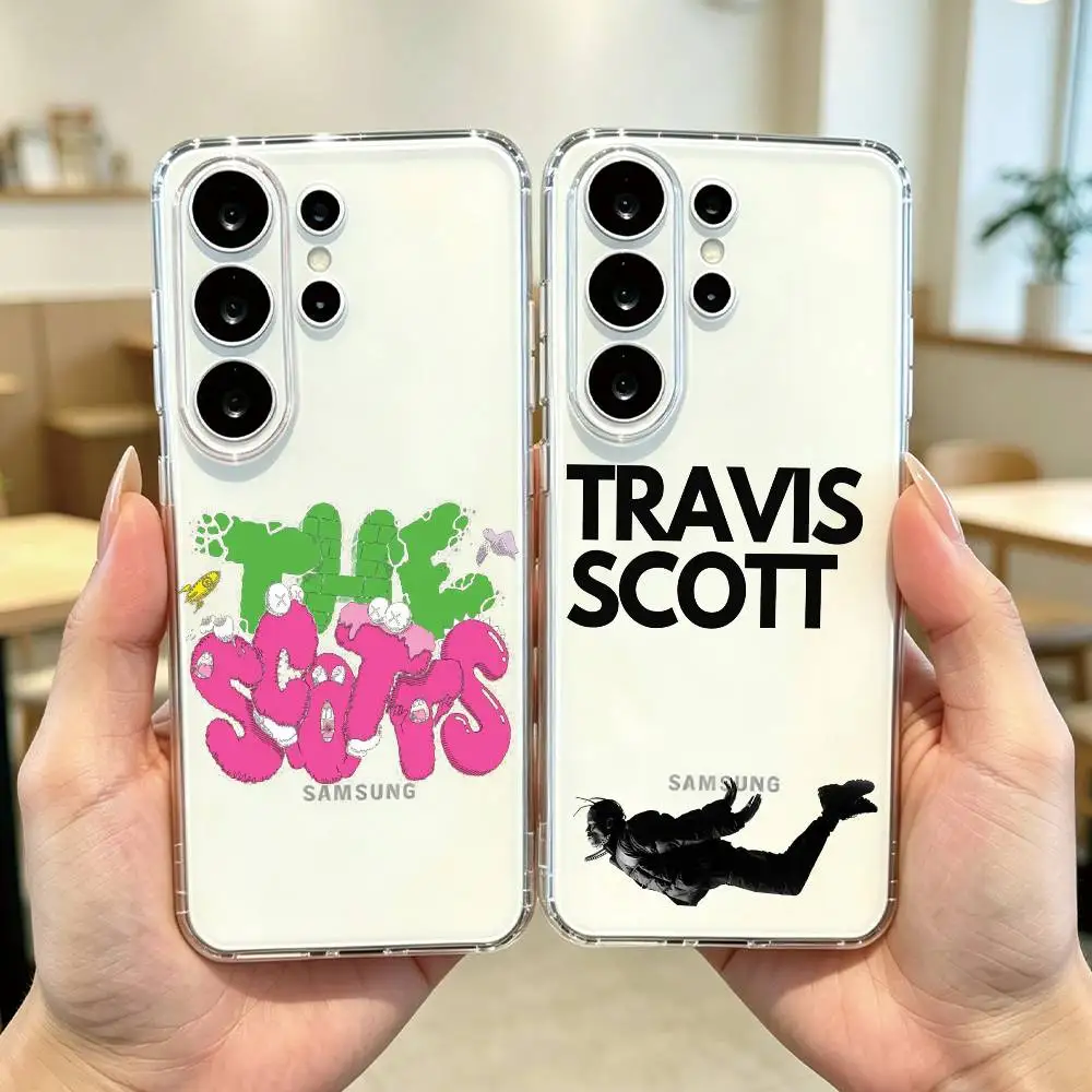 Rapper Travis Scott Phone Case For Samsung S25,S24,S21,S22,S23,S30,Ultra,S20,Plus,Fe Transparent Cover Gift