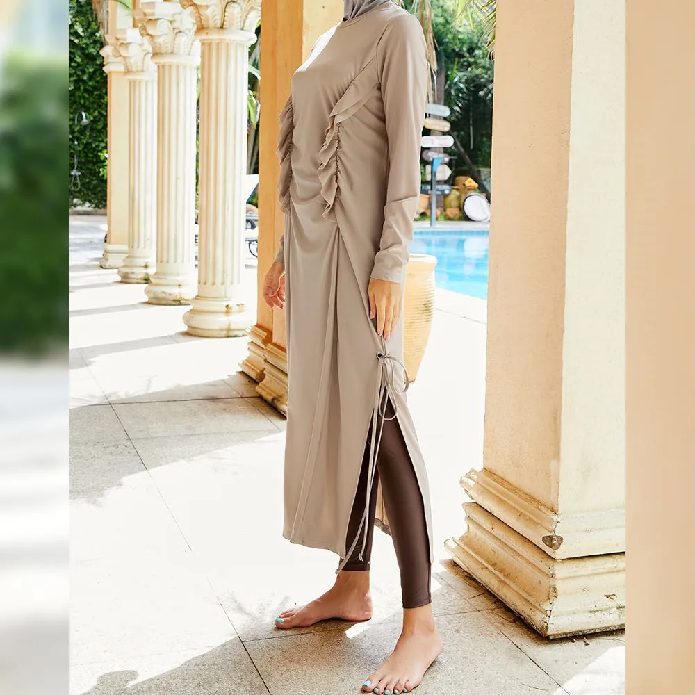 3pcs Burkini Muslim Swimwear Long Abaya Hijab Femme Musulman Swimsuit Muslim Swimming Suit for Women Modest Swimwear Full Cover