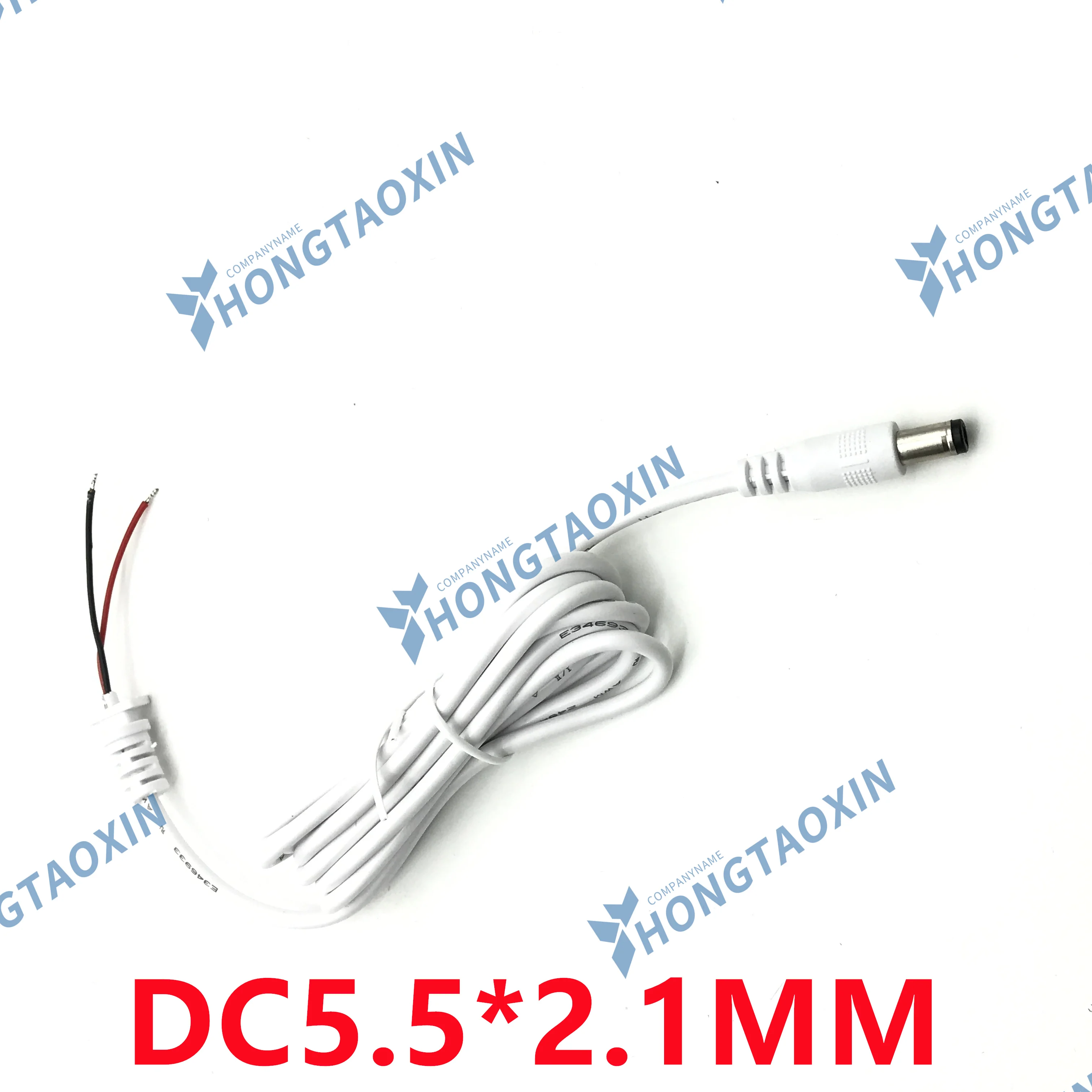 DC 5.5 x 2.1 / 5.5*2.1 Power Supply Plug Connector With Cord / Cable For Toshiba Asus Lenovo Laptop Adapter 1.4m White