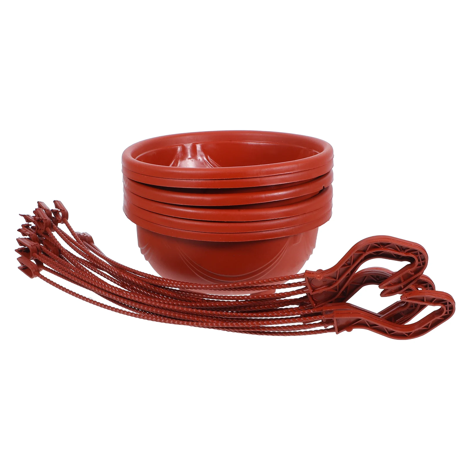 

Large Hanging Plastic Flower Pots For Indoor Plants Green Baskets With Drainage Reusable Lightweight Durable Hanging Flower