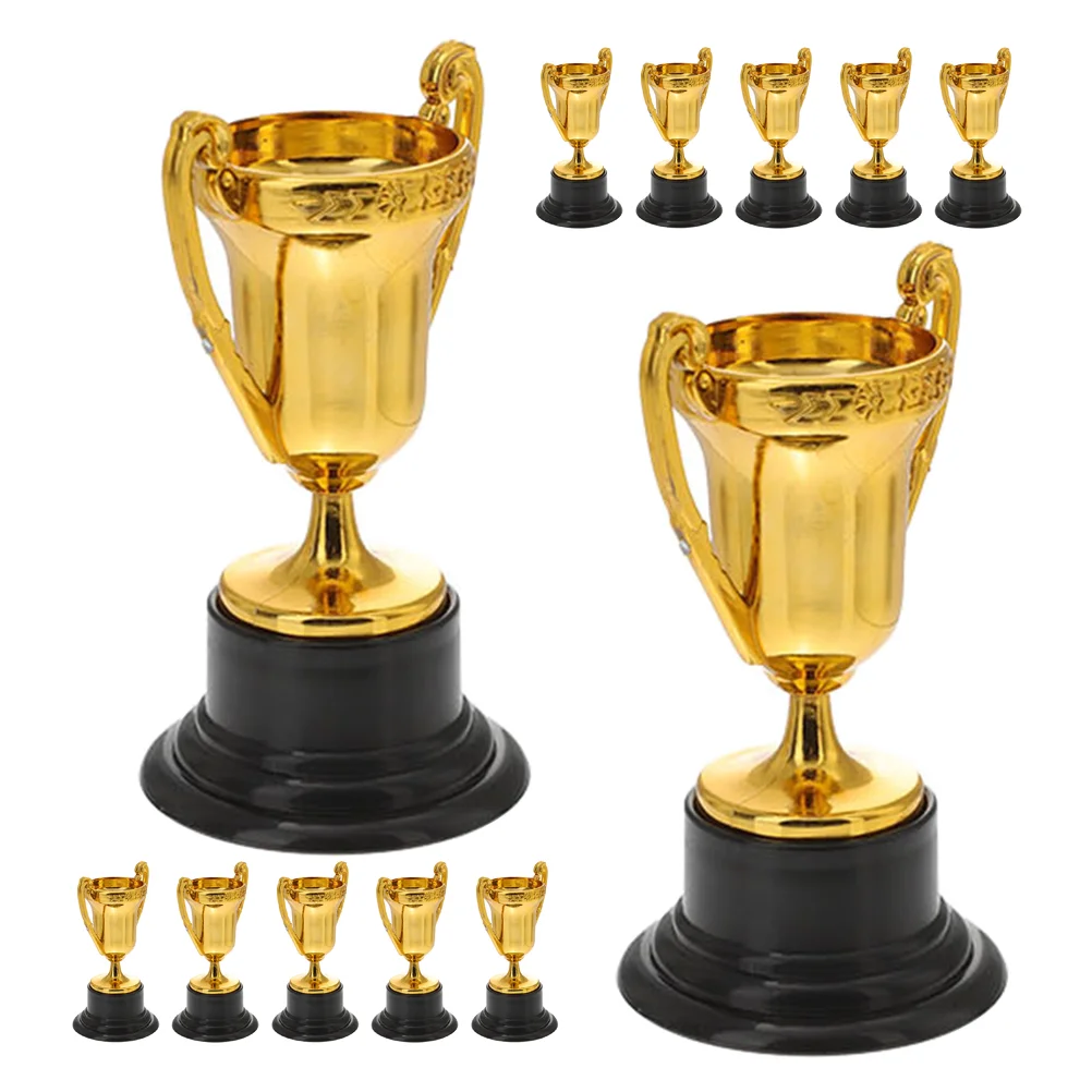 

12pcs Award Trophy Winner Competition Trophy Celebration Trophy Cups Plastic Competition Trophy