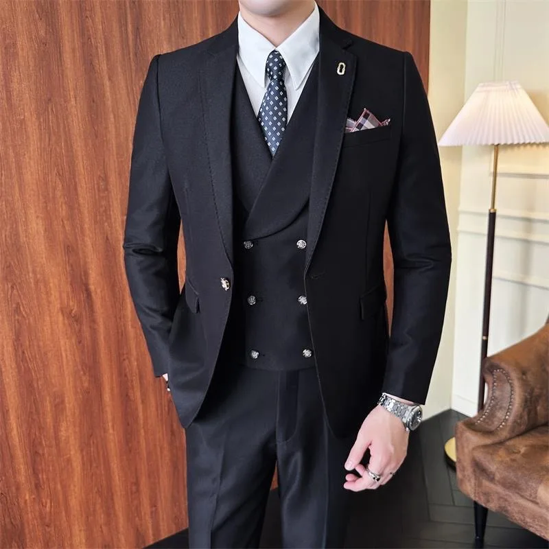 162 Suit fashion men's business casual Korean style groom best man suit