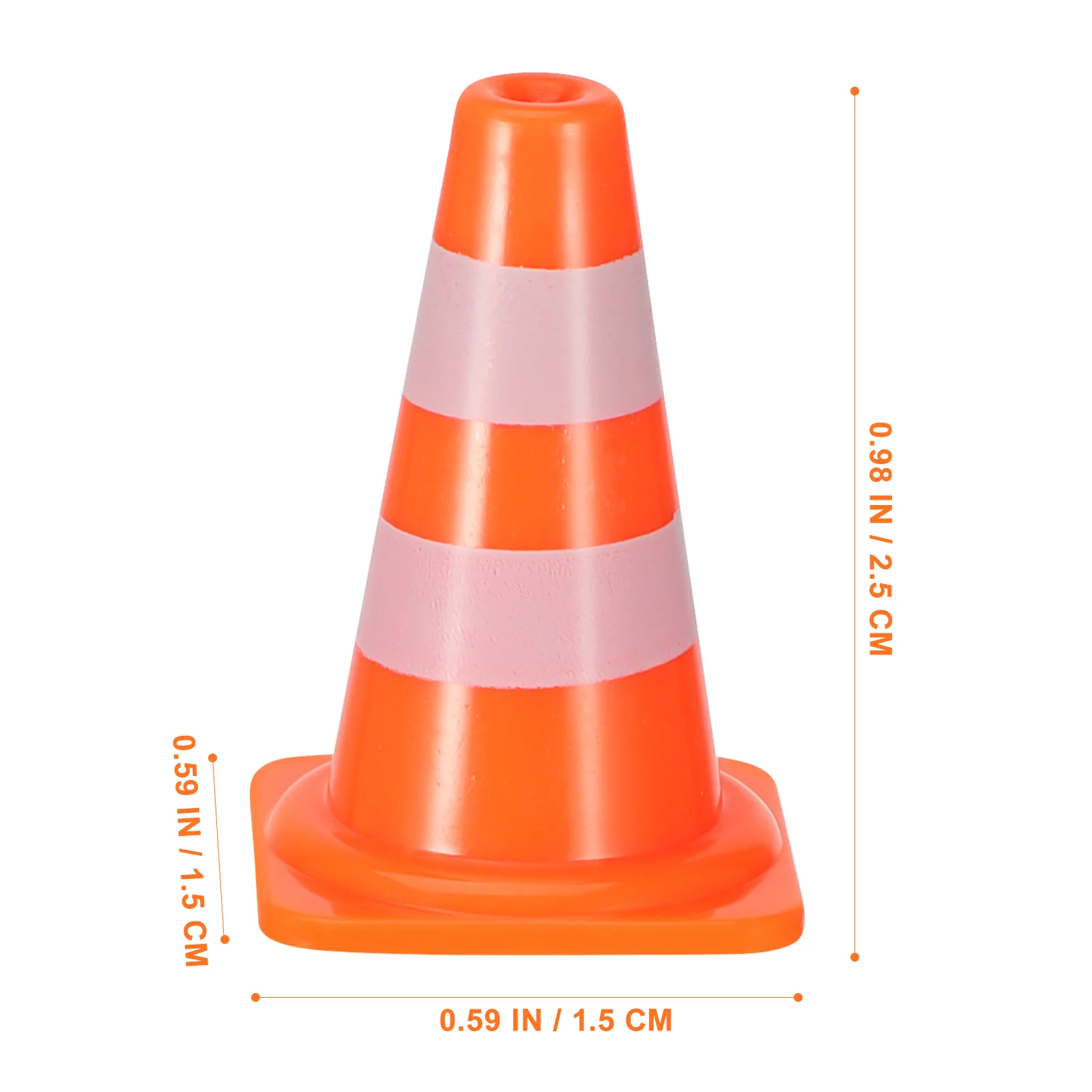 7 Pcs Kid Puzzles Road Sign Simulation Traffic Tractor Cones Orange Toy for Kids Roadblocks Child