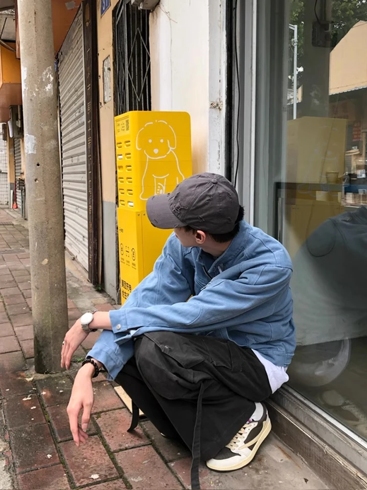 

Мужское мотоциклетное пальто Ice Blue Harington Pilot Jaet ort Sle Faion Urban с защитой от ветра, подставка для длинной свечи на молнии Clo...