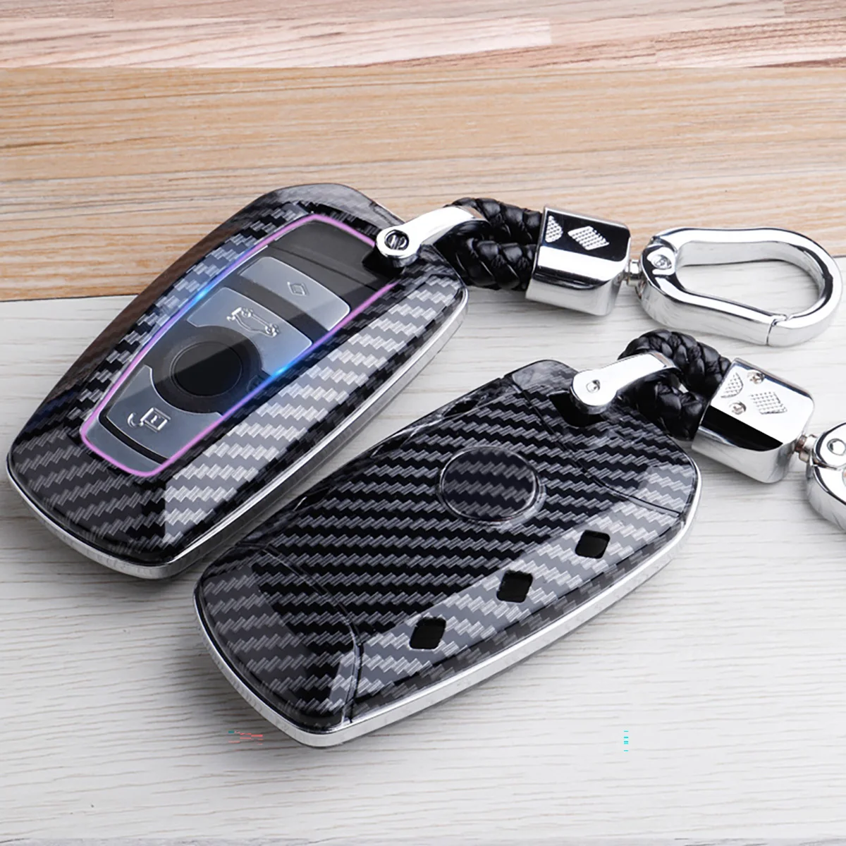 

ABS Carbon Fiber Hard Key Fob Case Shell Cover For BMW F30 F34 F10 F07 F25 F22 F36 Accessories